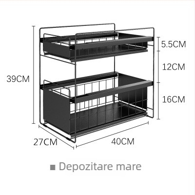Gashi raft rabatabil din fier, multifuncțional pentru dulap