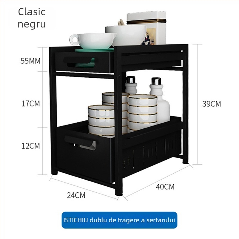 Gashi raft rabatabil din fier, multifuncțional pentru dulap