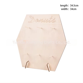 Stativ din lemn pentru deserturi cu bază, pentru zile de naștere și nunți, display pentru gogoși din boxwood, brand Xianping, stil modern simplu