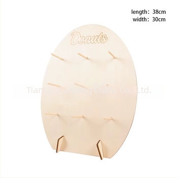 Stativ din lemn pentru deserturi cu bază, pentru zile de naștere și nunți, display pentru gogoși din boxwood, brand Xianping, stil modern simplu