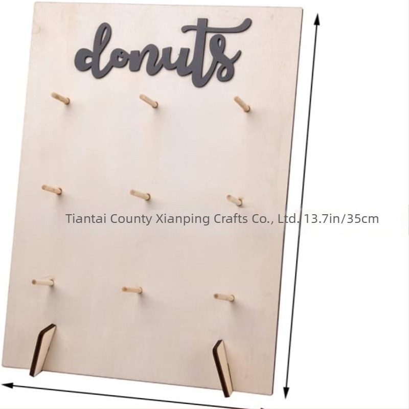 Stativ din lemn pentru deserturi cu bază, pentru zile de naștere și nunți, display pentru gogoși din boxwood, brand Xianping, stil modern simplu