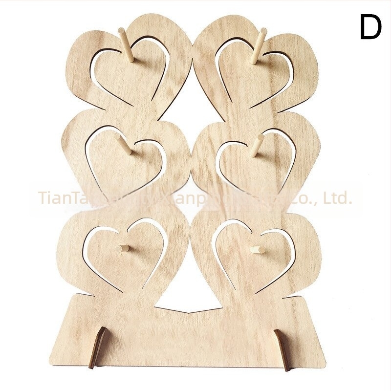 Stativ din lemn pentru deserturi cu bază, pentru zile de naștere și nunți, display pentru gogoși din boxwood, brand Xianping, stil modern simplu