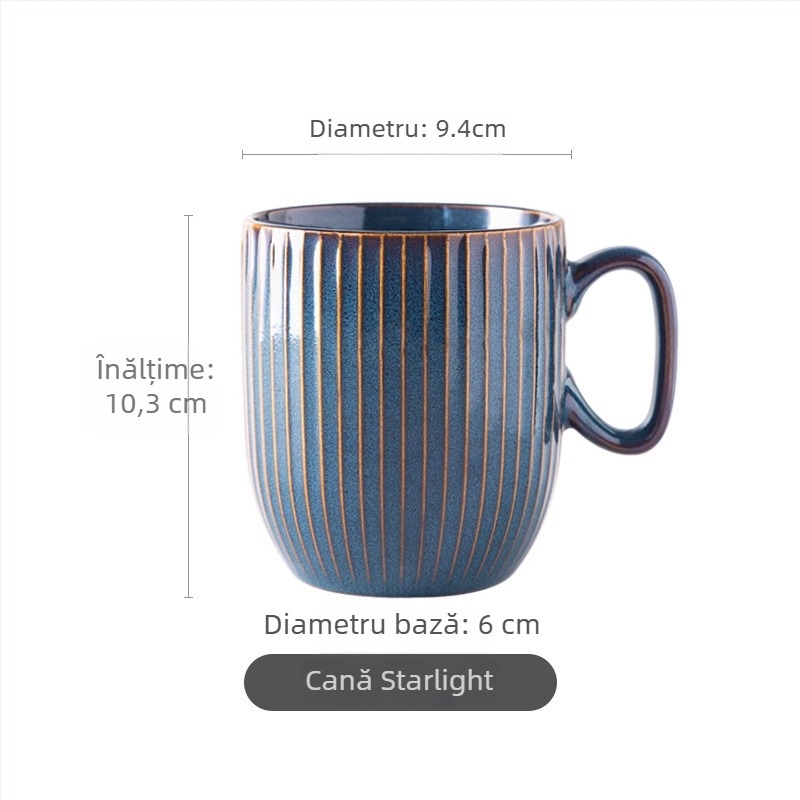 Set de veselă ceramică din porțelan — boluri și farfurii rotunde, potrivit pentru cuptorul cu microunde, finisaj glazură la cuptor, stil lux-retro discret