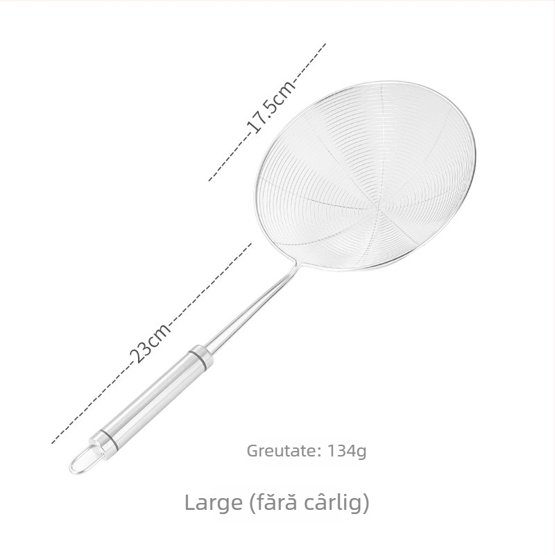 Pengxin ustensil bucătărie din oțel inoxidabil 304 pentru filtrare și prăjire — sită mare cu grilaj pentru ulei și lingură pentru tăiței