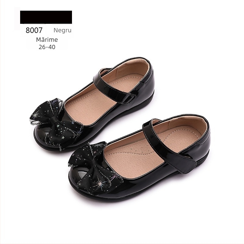 Pantofi fete PU, stil chinezesc, închidere Velcro, căptușeală PU, branț PU, talpă TPR