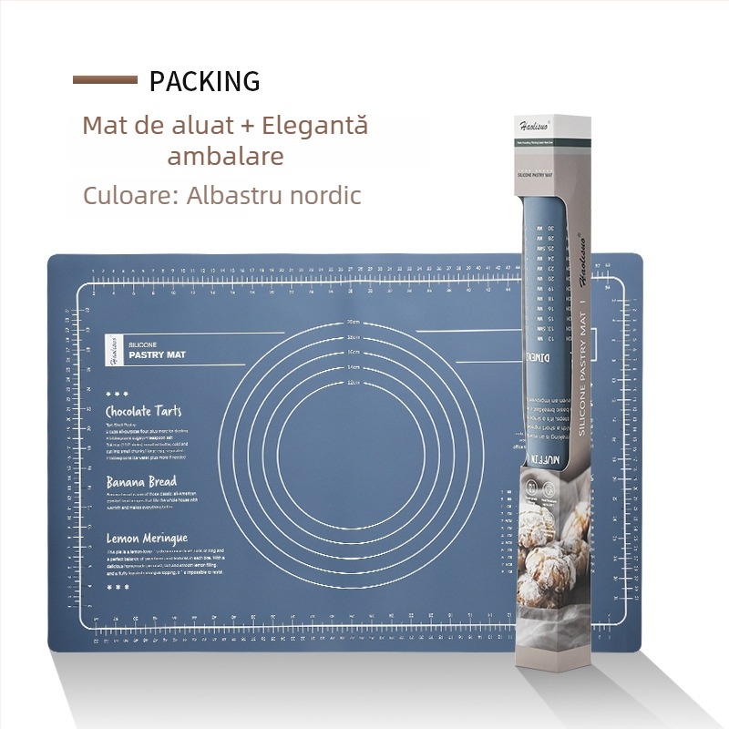 Covoraș din silicon pentru frământat aluat — Sylvania, imprimare logo disponibilă, personalizabil, lansat în 2023