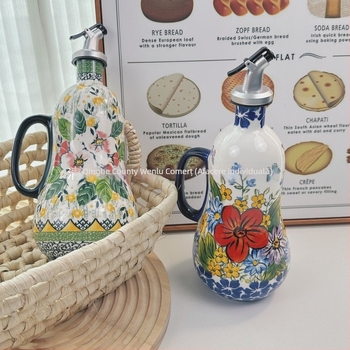 Sticlă ceramică pentru ulei, rezistentă la temperaturi înalte, stil nordic, cu deschidere/închidere automată