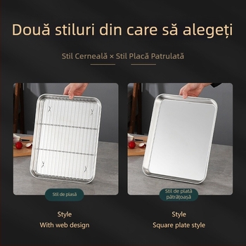 Farfurie pătrată din oțel inoxidabil 304, stil japonez, suprafață lustruită, imprimare de logo disponibilă, personalizabil