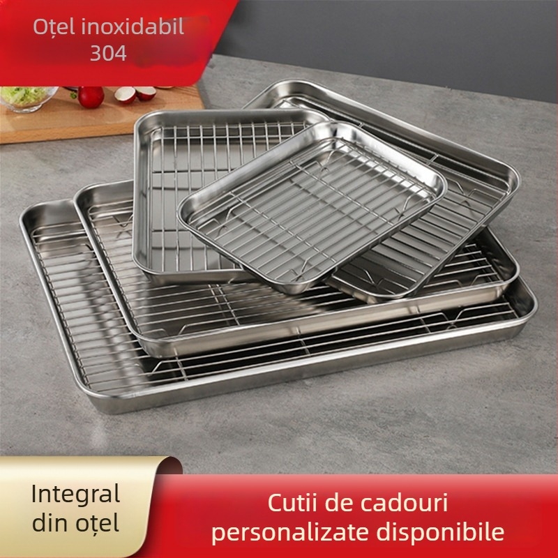 Farfurie pătrată din oțel inoxidabil 304, stil japonez, suprafață lustruită, imprimare de logo disponibilă, personalizabil