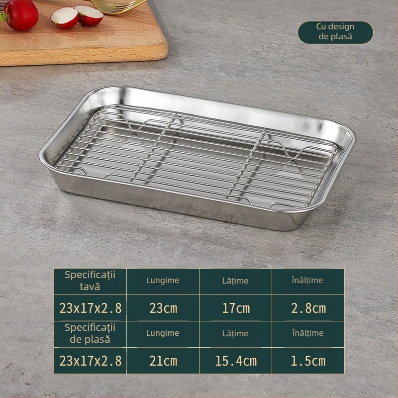 Farfurie pătrată din oțel inoxidabil 304, stil japonez, suprafață lustruită, imprimare de logo disponibilă, personalizabil