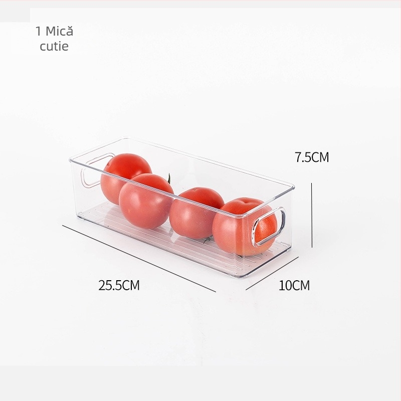 Cutie de depozitare pentru frigider pentru fructe și legume, plastic alimentar, stil simplu, organizator de bucătărie