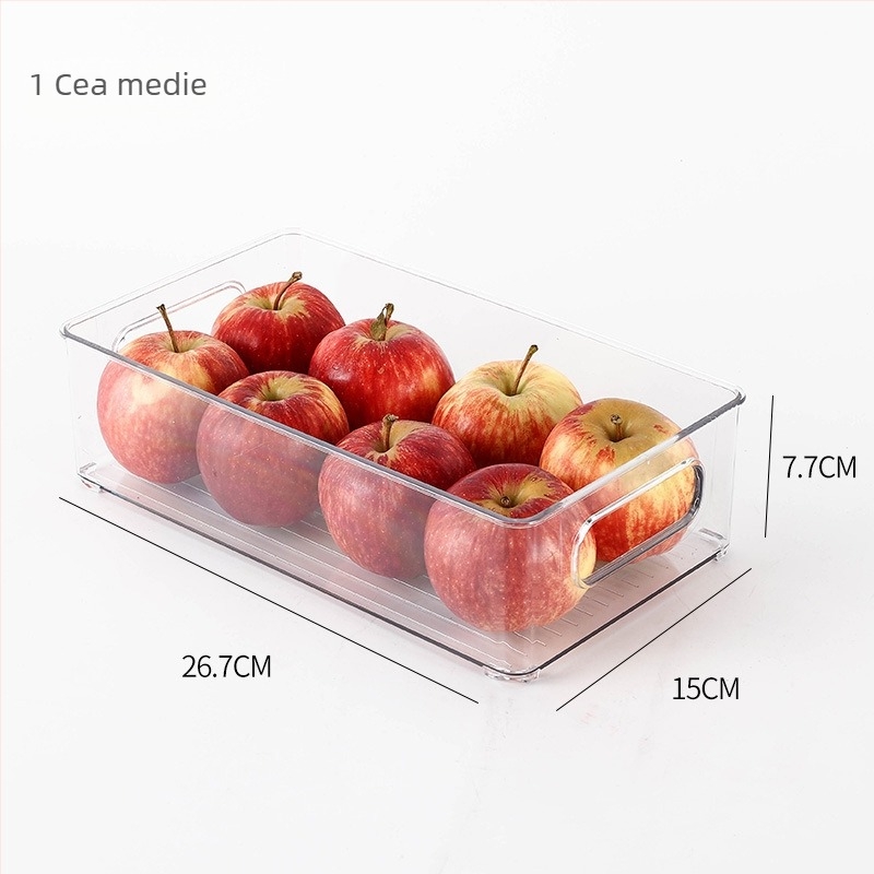 Cutie de depozitare pentru frigider pentru fructe și legume, plastic alimentar, stil simplu, organizator de bucătărie