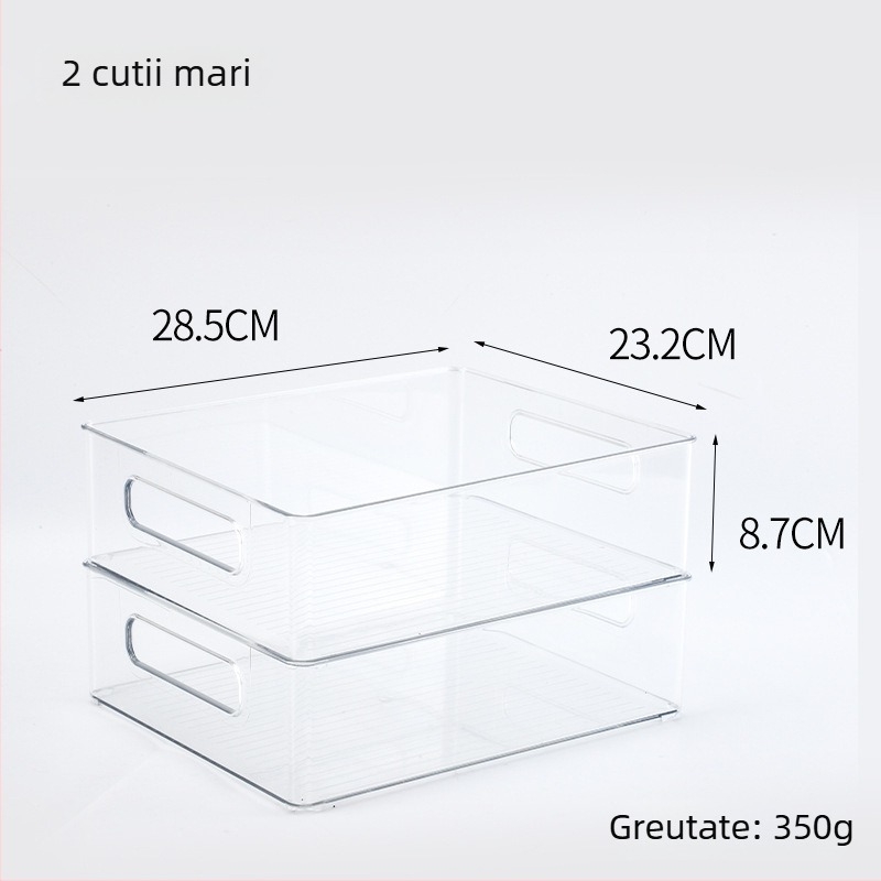 Cutie de depozitare pentru frigider pentru fructe și legume, plastic alimentar, stil simplu, organizator de bucătărie
