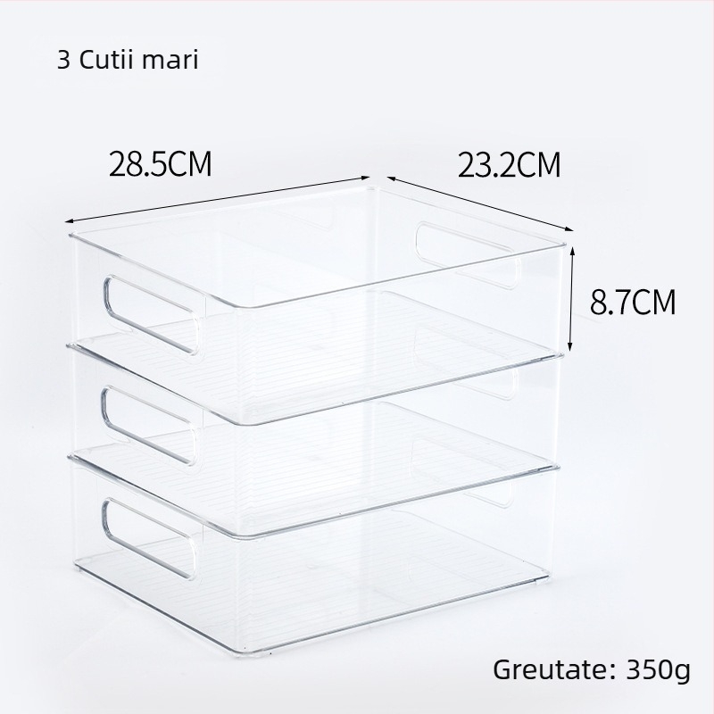 Cutie de depozitare pentru frigider pentru fructe și legume, plastic alimentar, stil simplu, organizator de bucătărie
