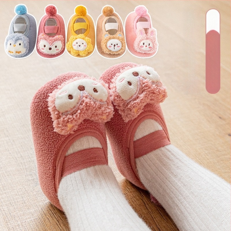 robibabi Șosete pentru podea pentru copii cu talpă antiderapantă – groase, respirante, absorbante de transpirație; compoziție: amestec nylon 80%; pentru toamnă-iarnă primăvară