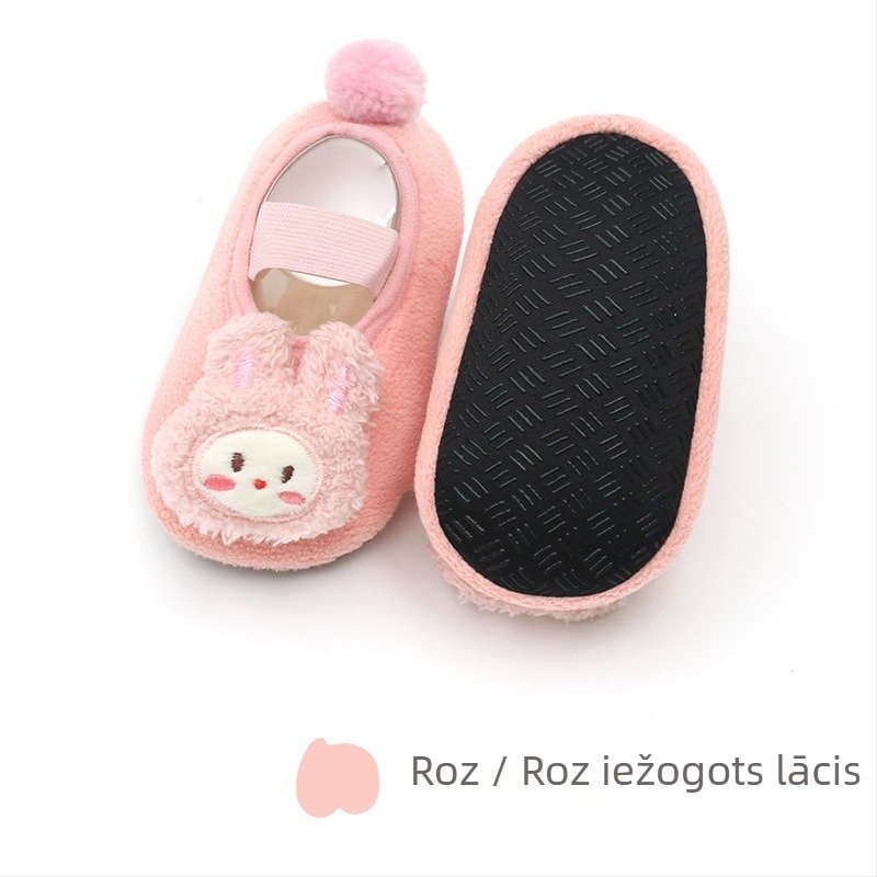 robibabi Șosete pentru podea pentru copii cu talpă antiderapantă – groase, respirante, absorbante de transpirație; compoziție: amestec nylon 80%; pentru toamnă-iarnă primăvară