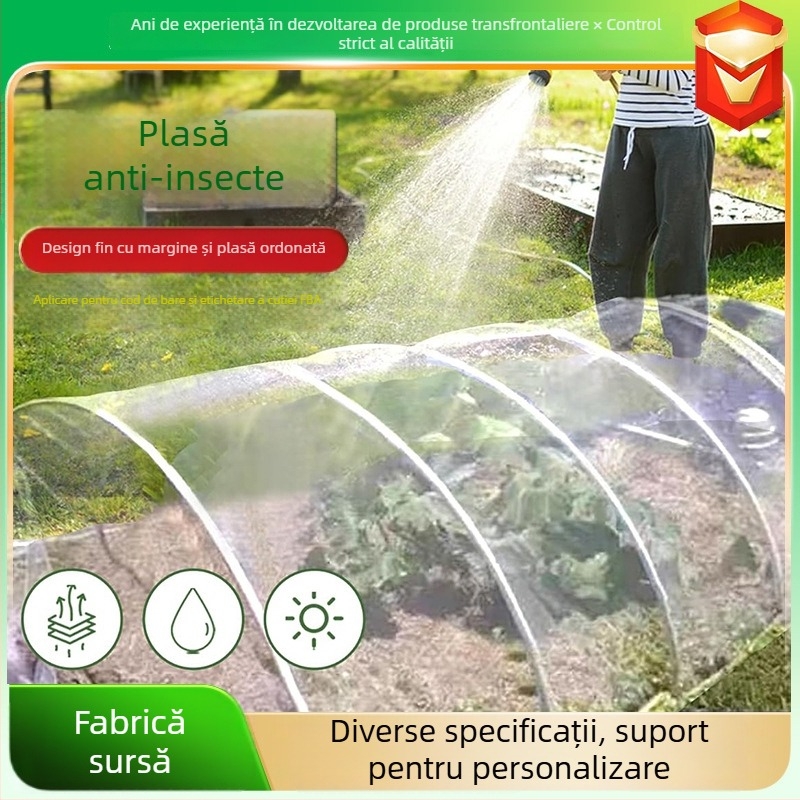Plasă anti-insecte - material HDPE; protecție împotriva dăunătorilor și păsărilor pentru fructe și legume; Brand Runshengyuan; piețe principale: Europa, Asia de Sud-Est, America de Nord, Asia de Nord-est