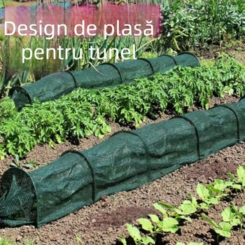 2-în-1 seră portabilă plasă de umbrire pentru protecția împotriva insectelor și izolație a tunelului de grădină (Tip: Grass planting bag/ecological bag/slope protection bag; Material: plastic; Brand: Yongguan)