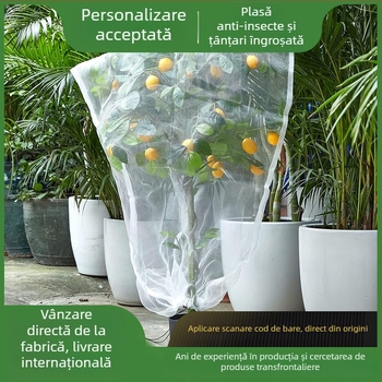 Acoperire din plasă anti-insecte, HDPE, protejează plantele de dăunători, marca Shun Xiang, licențiată etichetă privată