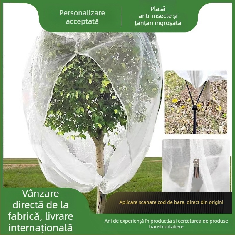 Acoperire din plasă anti-insecte, HDPE, protejează plantele de dăunători, marca Shun Xiang, licențiată etichetă privată