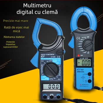 Multimetru cu clemă digitală, tip 266, precizie înaltă, auto-range, deschidere clemă 50 mm, măsurare tensiune până la 1000 V, curent până la 1000 A, rezistență 0–20 kΩ