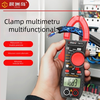CZDANG Multimetru cu clemă de înaltă precizie, portabil, pentru întreținere electrică, afișaj digital