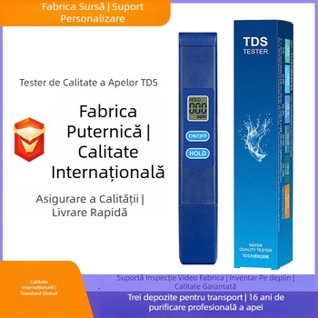 Analizator portabil de calitate a apei TDS-H1A: intervalul 0–9990 ppm, precizie 1 ppm, alimentare 3V