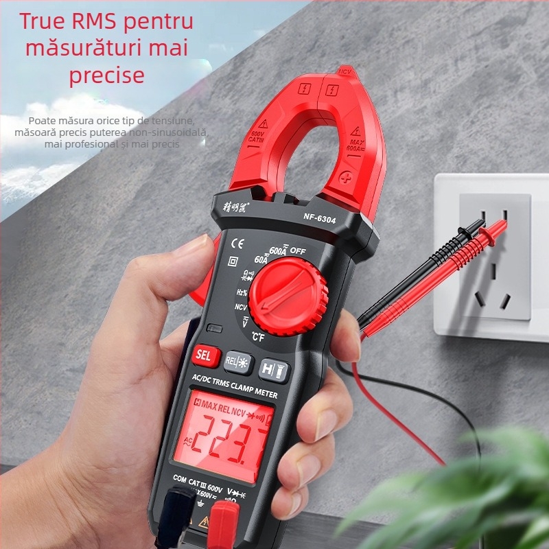 NF-6301 Multimetru cu clemă - digital, înaltă precizie, ampermetru cu clemă automat, certificat CE ISO9001 FCC REACH
