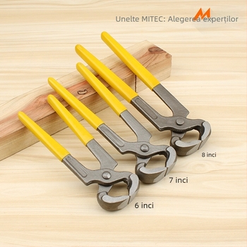Clește pentru smuls cuie, gură superioară și gură plată, oțel cu carbon înalt, greutate 220 g / 250 g / 360 g