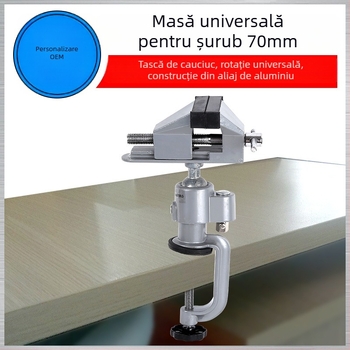 Clema de banc din aliaj de aluminiu cu rack de calibrare pentru baterii, Seri, 815 g