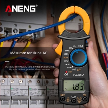 ANENG VC3266L ampermetru digital cu clapă, multimetru multifuncțional, VC3266L model, precizie înaltă