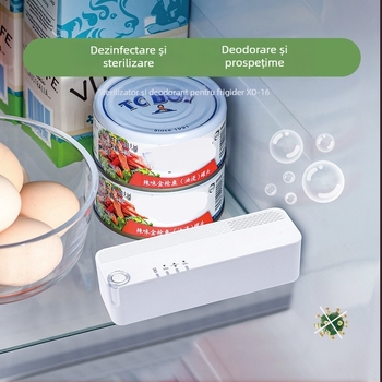 Deodorizant și sterilizator pentru frigider, alimentare USB, model QH-XD16, pentru 41–60 m², zgomot <45 dB, control cu buton