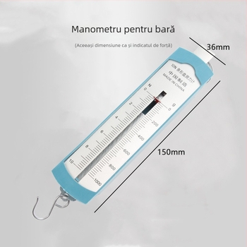Dinamometru cu arc de 5N cu cârlig metalic – instrument educațional de mecanică pentru învățământul primar și gimnazial
