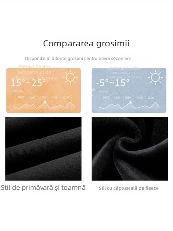 Pantaloni de maternitate din amestec de lână, lungi, talie înaltă, susținere a burții, căptuți cu fleece