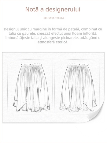 Fustă de balet pentru femei, fustă din chiffon în straturi cu design petale, cod YL2534 (material: fibră chimică; compoziție: poliester; conținut: 100%)