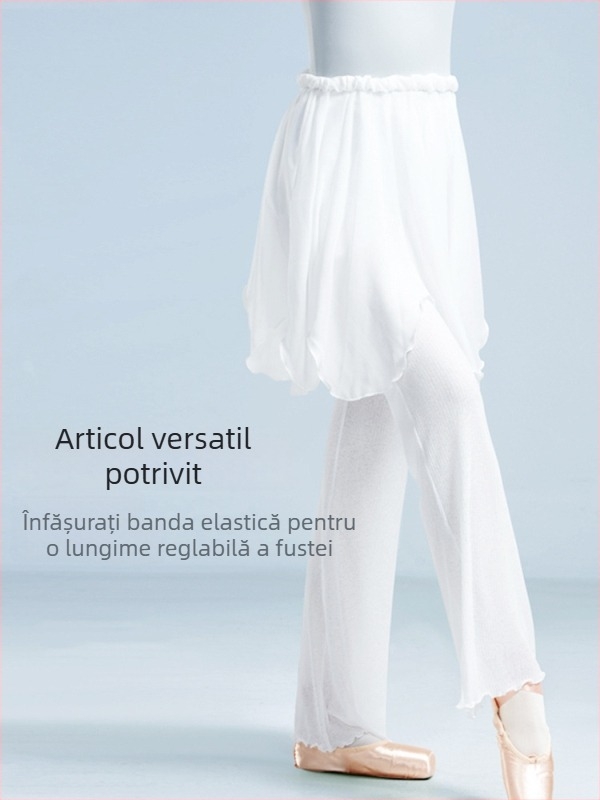 Fustă de balet pentru femei, fustă din chiffon în straturi cu design petale, cod YL2534 (material: fibră chimică; compoziție: poliester; conținut: 100%)