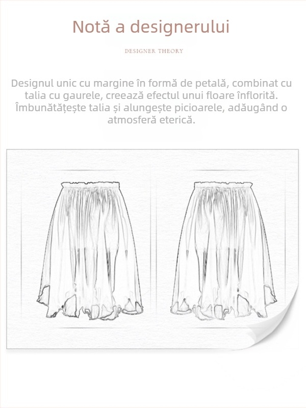 Fustă de balet pentru femei, fustă din chiffon în straturi cu design petale, cod YL2534 (material: fibră chimică; compoziție: poliester; conținut: 100%)
