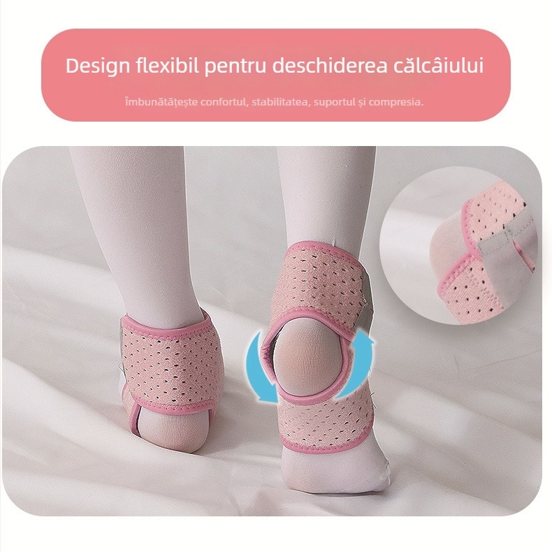 Protector de gleznă pentru copii, material Spandex OK, pentru dans, ciclism, role și alergare; certificat CE