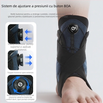 Bandaj pentru gleznă – de grad medical, compresie reglabilă, potrivit pentru baschet și alergare, fibră de poliester (de grad medical; compresie reglabilă; potrivit pentru baschet și alergare; fibră de poliester)