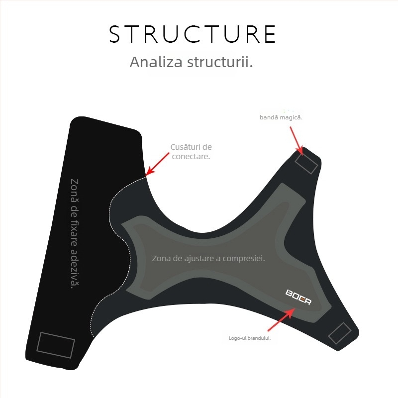 Boer Protecție gleznă pentru sporturi — protecție a gleznei, compresie fixă, potrivit pentru toate sporturile; materiale: OK țesătură, nailon, SBR.