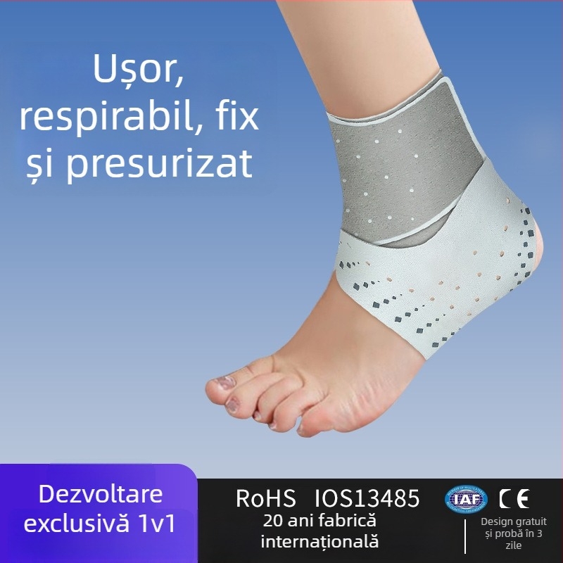 Suport gleznă pentru baschet cu design perforat, respirabil – fibră poliester (Brand Banbanli; Cod produs 0907; Material: Poliester; Sport: Baschet; Protecție: Gleznă)