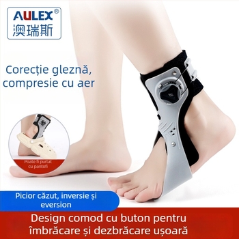 Protecție pentru gleznă cu airbag, potrivire universală, suport reglabil, corp din plastic, marcă Aulex/Ares