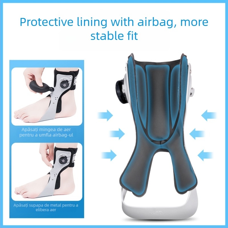 Protecție pentru gleznă cu airbag, potrivire universală, suport reglabil, corp din plastic, marcă Aulex/Ares