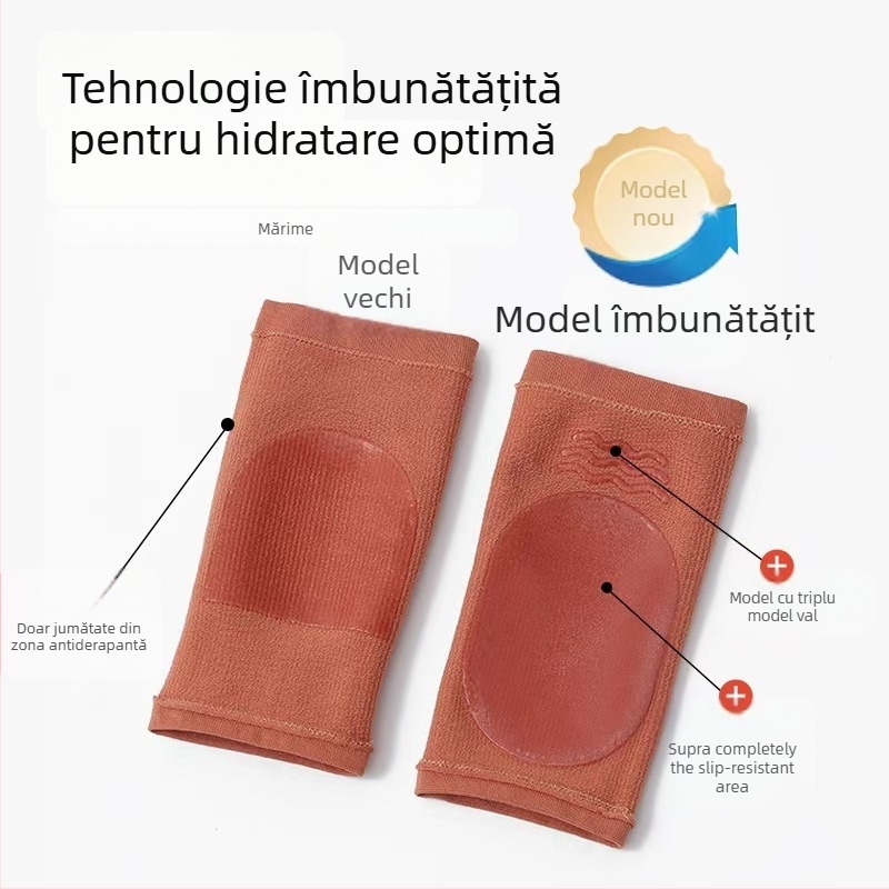 Șosete de protecție a călcâiului din bumbac cu gel de silicon, pentru toate sezoanele, din colecția Foot product collection.