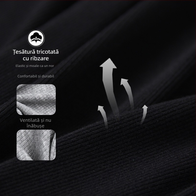 Tricou pentru femei cu guler rotund, mâneci lungi, croială slim, viscoză, model color-blocking (Viscoză; Color-blocking; Guler rotund; Mâneci lungi; Croială slim)