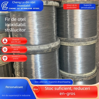 Oțel inoxidabil 304, sârmă moale (annealată), suprafață lucioasă, personalizabil, neprocesabil