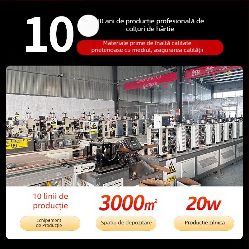 Protector de colț în formă de L din hârtie, material: hârtie kraft + hârtie țesută, proces: protecție a colțurilor din hârtie, marcă Brown Shuo, origine: Shandong Zibo