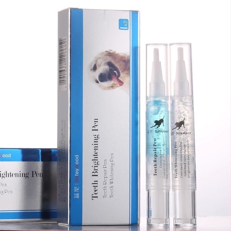 Pix de Curățare dinți pentru câini – Set pentru albire, îndepărtarea petelor și tartrului, corp din plastic, Favorite pet