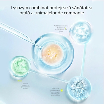 Spray de prospețime orală pentru animale de companie — respirație proaspătă, curățare dentară, spray pentru calcul dentar; Laughing Pet, plastic ecologic