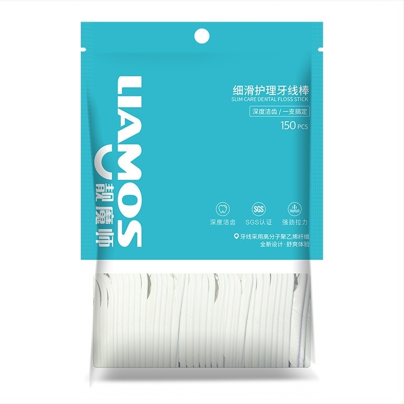 Dental floss pick – Pretty Magician, de unică folosință, mâner PS, sârmă din polietilenă cu masă moleculară înaltă, 100–200 buc./ambalaj, 150 ambalaje/cutie